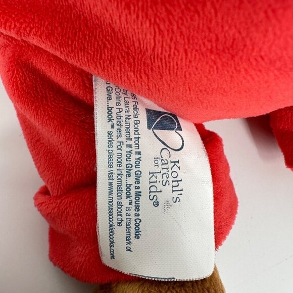 Kohl's Cares If You Give A Mouse A Cookie Plush 14" Red Overalls - Picture 9 of 12